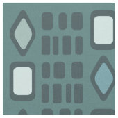 Tissu Diamants rétro Rectangles Turquoise (Fermer)