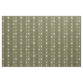 Tissu Diamants Rétro Rectangles Vert Olive (Yard)