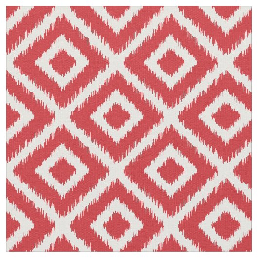 Tissu Diamants rouges Ikat (Fermer)