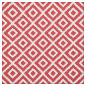 Tissu Diamants rouges Ikat (Échantillon)