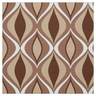 Tissu Diamants, Taupe et brun modernes de la moitié du