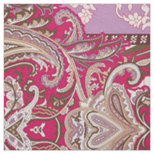 Tissu Diamond Zigzag Textile   Impression Lavender Paisl