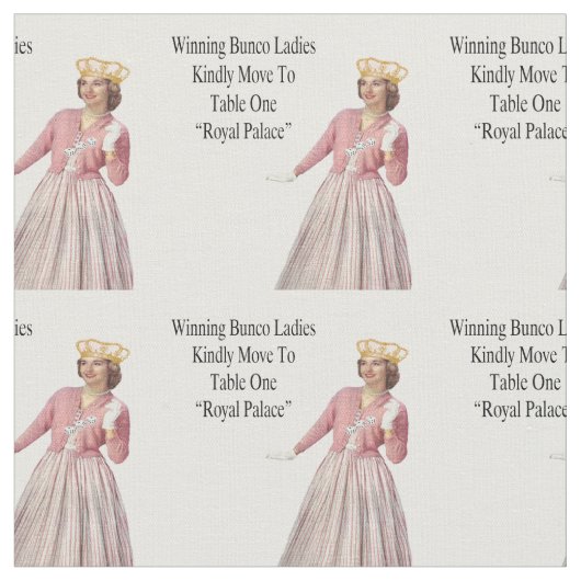 Tissu Dice Bunco Queen (Fermer)