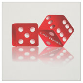 Tissu Dice rouge de Las Vegas (Échantillon)