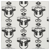 Tissu d'icône d'ensemble de noir de police de (Échantillon)