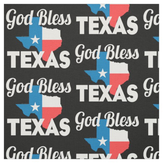 Tissu Dieu bénissent le Texas (Échantillon)