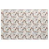 Tissu Différents chiens de races motif (Yard)