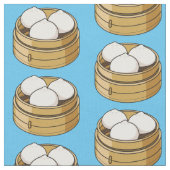 Tissu Dim sum dessin animé (Fermer)