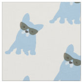 Tissu d'impression de bouledogue français (Fermer)