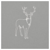 Tissu d'impression de cerfs communs (Fermer)
