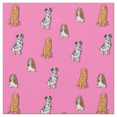 Tissu d'impression de chien (Fermer)