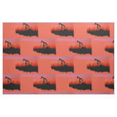 Tissu d'impression de coucher du soleil de Jack de (Fat Quarter)