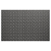 Tissu d'impression de crânes d'amusement, noir (Yard)
