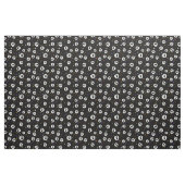 Tissu d'impression de crânes d'amusement, noir (Fat Quarter)