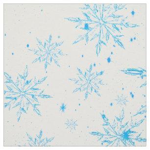Tissu d'impression de flocons de glace glacé