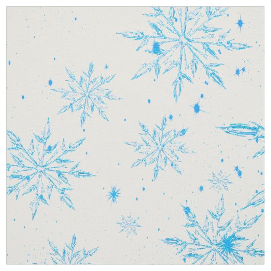 Tissu d'impression de flocons de glace glacé (Échantillon)