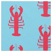 Tissu d'impression de homard (Fermer)