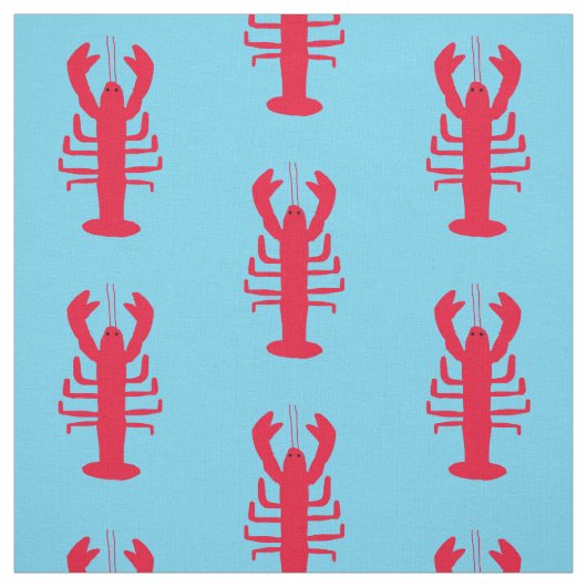 Tissu d'impression de homard (Échantillon)