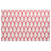 Tissu d'impression de homard blanc (Fat Quarter)