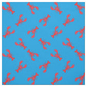 Tissu d'impression de homard bleu (Échantillon)