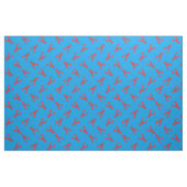 Tissu d'impression de homard bleu (Fat Quarter)