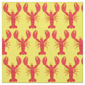 Tissu d'impression de homard jaune (Échantillon)