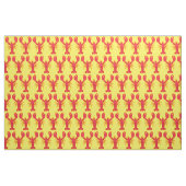 Tissu d'impression de homard jaune (Fat Quarter)