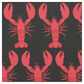 Tissu d'impression de homard noir (Fermer)