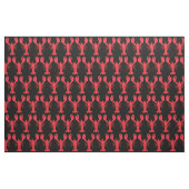 Tissu d'impression de homard noir (Fat Quarter)