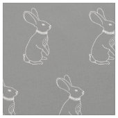 Tissu d'impression de lapin (Fermer)