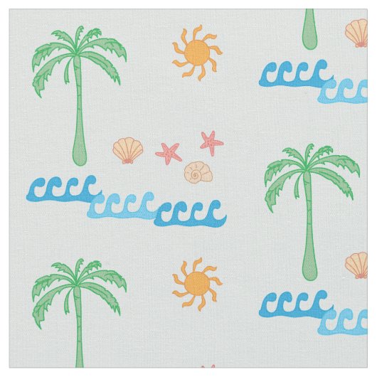 Tissu d'impression de plage d'été (Fermer)