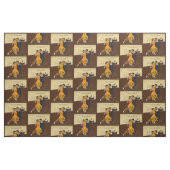 Tissu d'impression de poster vintage de danseurs (Fat Quarter)