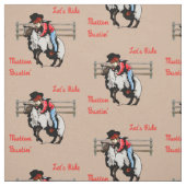 Tissu d'impression de rodéo de cowboy de Bustin de (Échantillon)