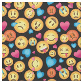 Tissu d'impression d'Emoji d'amusement (Fermer)
