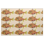 tissu d'impression d'enveloppes de poisson (Fat Quarter)