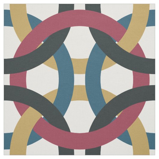 Tissu d'impression des noeuds de cercle rétroactif (Échantillon)