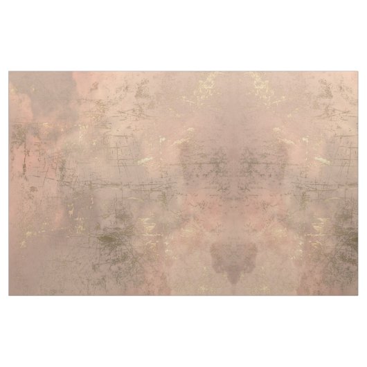 Tissu d'impression en marbre rose or (Fat Quarter)