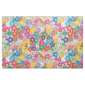 Tissu d'impression fleurs arc-en-ciel (Fat Quarter)