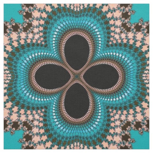 Tissu d'impression géométrique de style marocain (Échantillon)