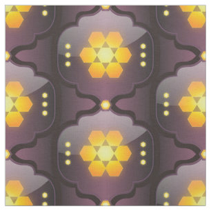 Tissu d'impression géométrique de style marocain