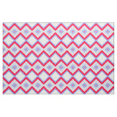 Tissu d'impression moderne bleu rouge et blanc (Yard)