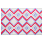 Tissu d'impression moderne bleu rouge et blanc (Fat Quarter)