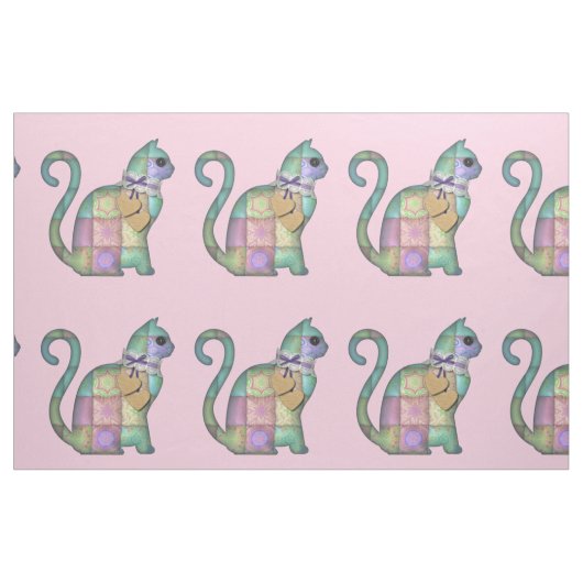 tissu d'impression patchwork cat (Fat Quarter)