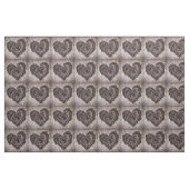 tissu d'impression rose goth heart (Yard)