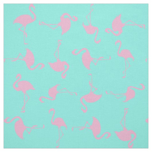 Tissu d'impression Tropical Flamant rose rose (Échantillon)
