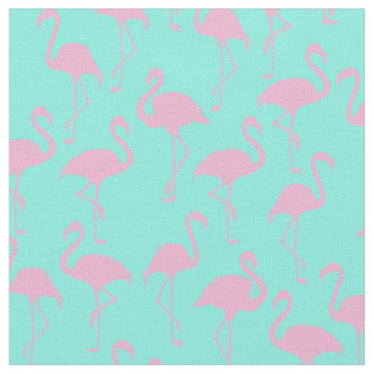 Tissu d'impression Tropical Pink Flamant rose Cute (Fermer)