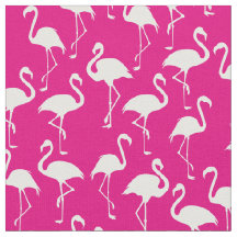 Tissu d'impression Tropical Pink Flamant rose Cute
