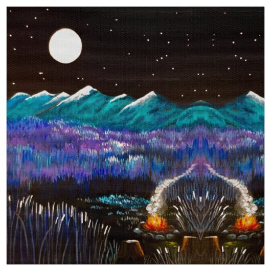 Tissu d'incendie de Pleine lune (Échantillon)