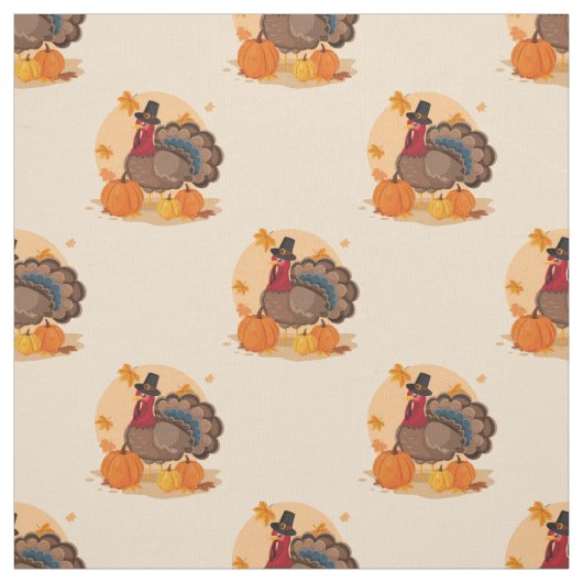 Tissu dinde pèlerine (Échantillon)