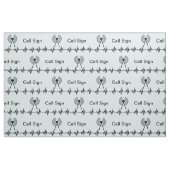 Tissu d'indicatif d'appel de fréquence d'émetteur (Fat Quarter)